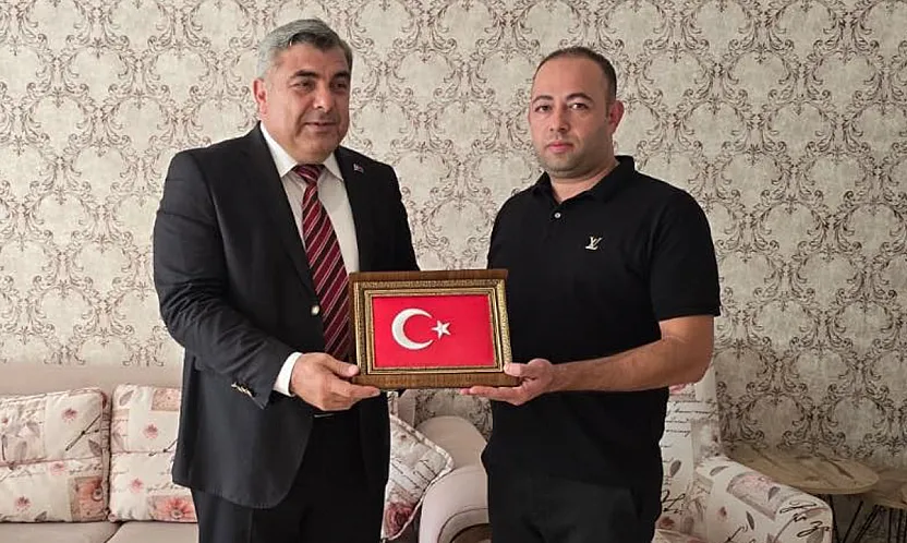 Müdür Sünnetci, Gazi İlhan'ı Ziyaret Etti