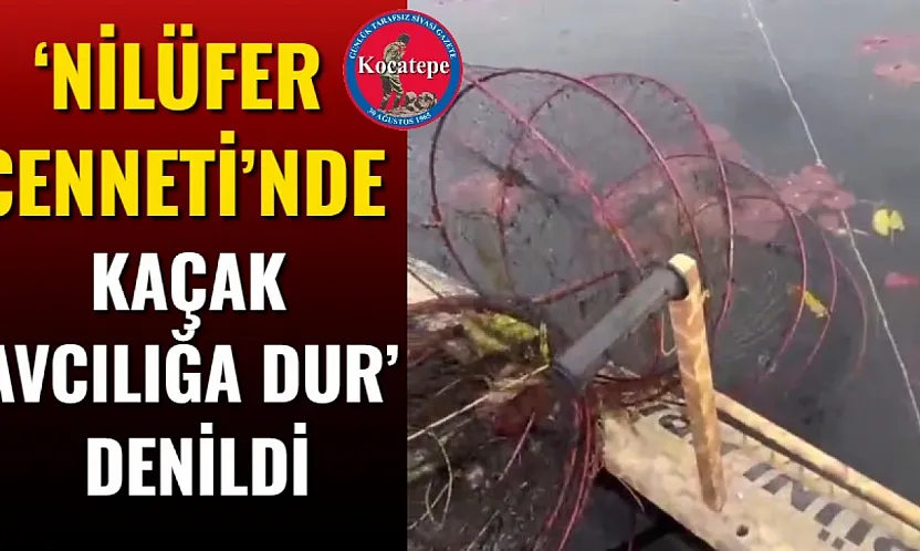 'Nilüfer Cenneti'nde Kaçak Avcılığa 'Dur' Denildi