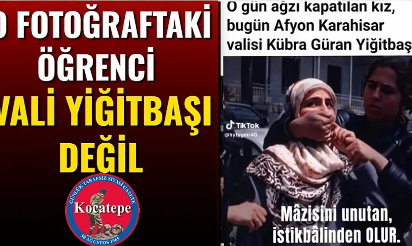 O Fotoğraftaki Öğrenci Vali Yiğitbaşı Değil