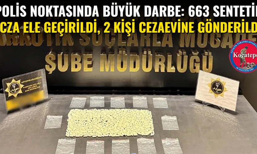 Polis Noktasında Büyük Darbe: 663 Sentetik Ecza Ele Geçirildi, 2 Kişi Cezaevine Gönderildi