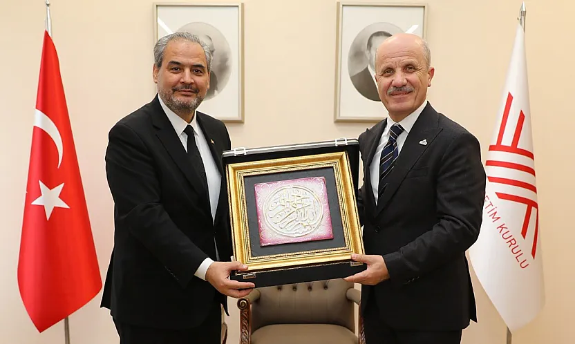 Rektör Aslan, YÖK Başkanına AFSÜ Çalışmalarını Anlattı