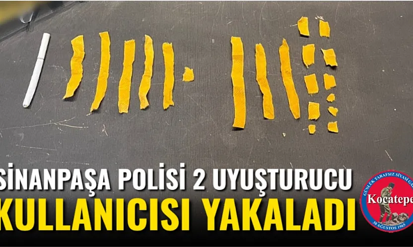 Sinanpaşa Polisi 2 Uyuşturucu Kullanıcısı Yakaladı