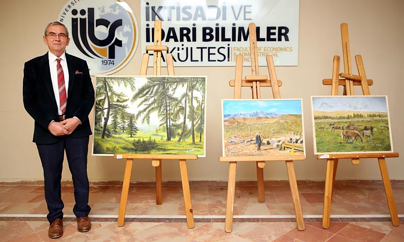 Tabela yazarak para kazanıyordu, resim sergisi açtı