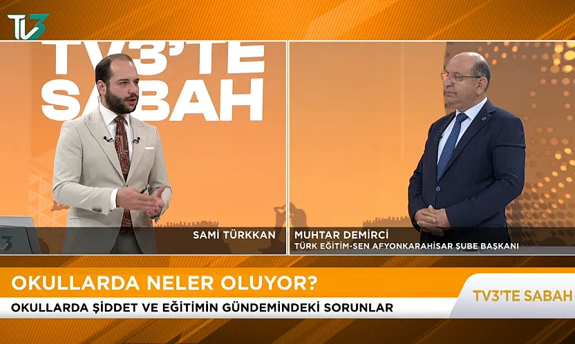 Türk Eğitim-Sen Afyonkarahisar Şube Başkanı Muhtar Demirci 'Okullarda Güvenlik Çalışanı Şart'