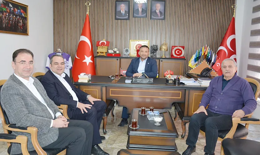 TV3 Heyetinden MHP İl Başkanı Kahveci'ye Ziyaret