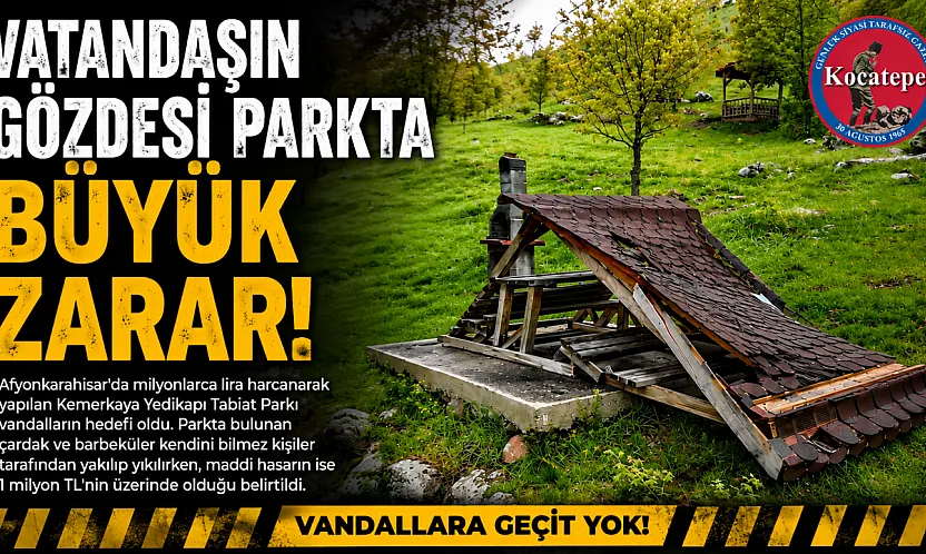 Vatandaşın Gözdesi Parkta Büyük Zarar!
