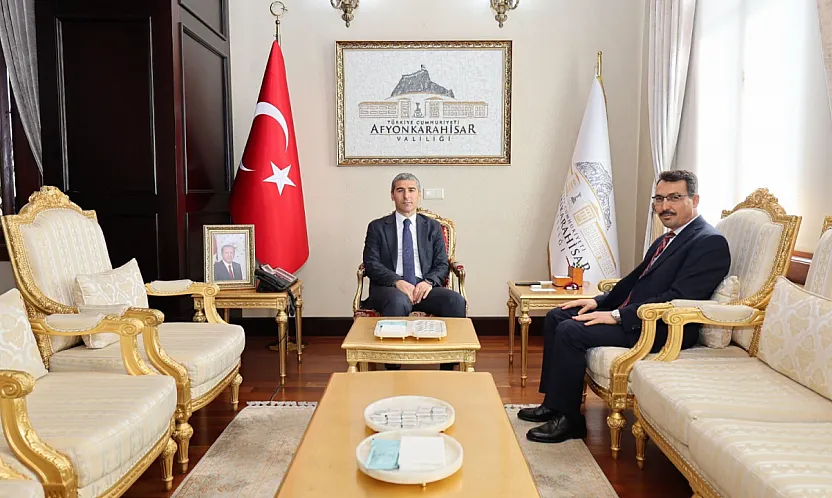 Yeni Müftü Çelik, İlk Ziyaretini Vali Aktaş'a Yaptı